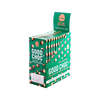 Googys Good + Choc Collagen + Egg Protein Chocolate Mylk Hazelnut 100g x 10 Display
